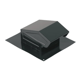 Broan-NuTone 636 roof cap black close-up highlights durable steel and powder coat finish.