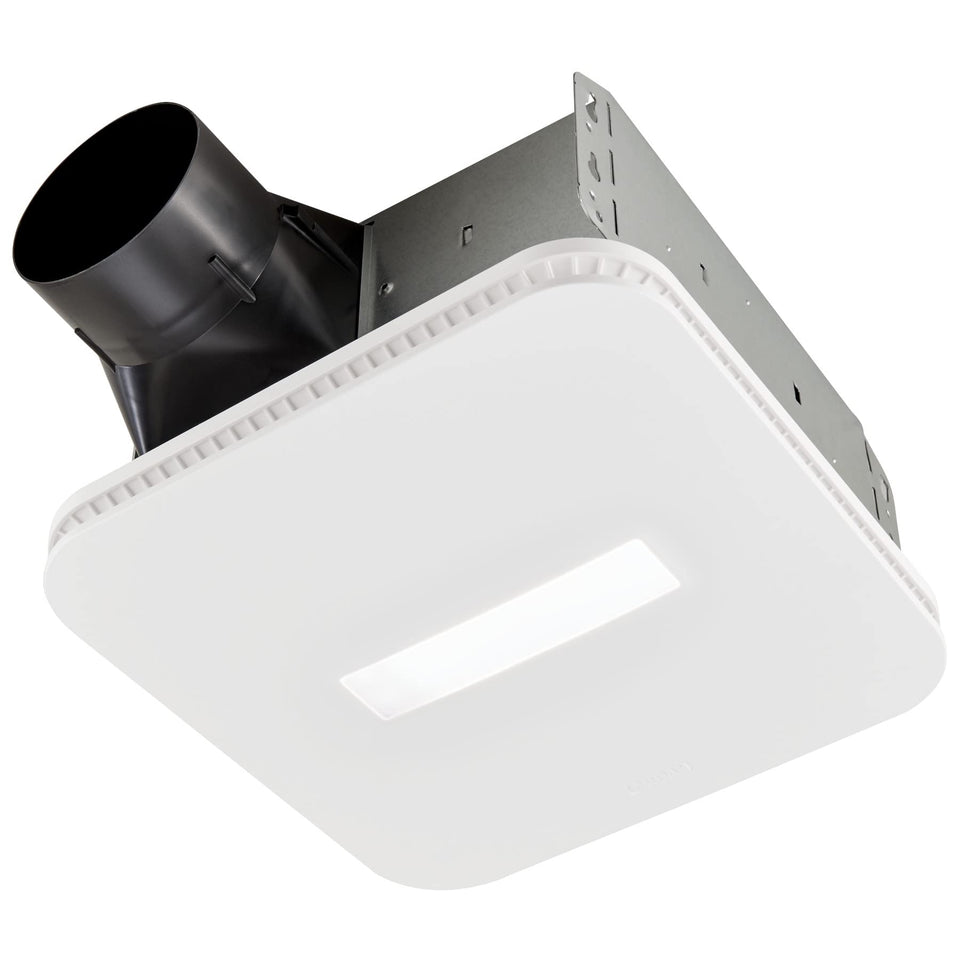 Broan-NuTone AE80LK LED CleanCover front view for easy cleaning and sleek aesthetics.