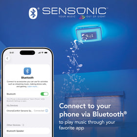 Mobile app control to adjust lighting and fan performance on iPhone or Android.