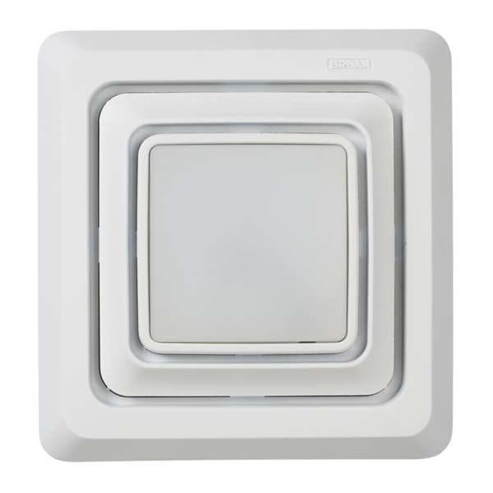 Broan-NuTone FG600 grille white corrosion-resistant finish blends with ceilings