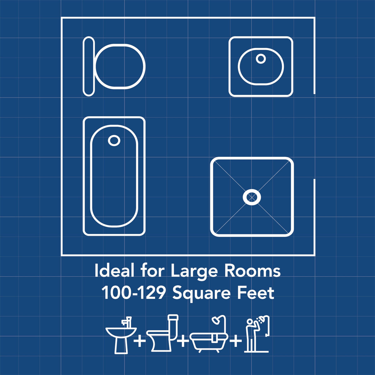 FoldAway mounting ears ease room-side installation on uneven ceilings.