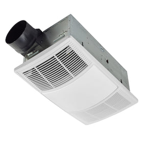 Broan-NuTone PowerHeat front view with white grille for quiet bathroom ventilation