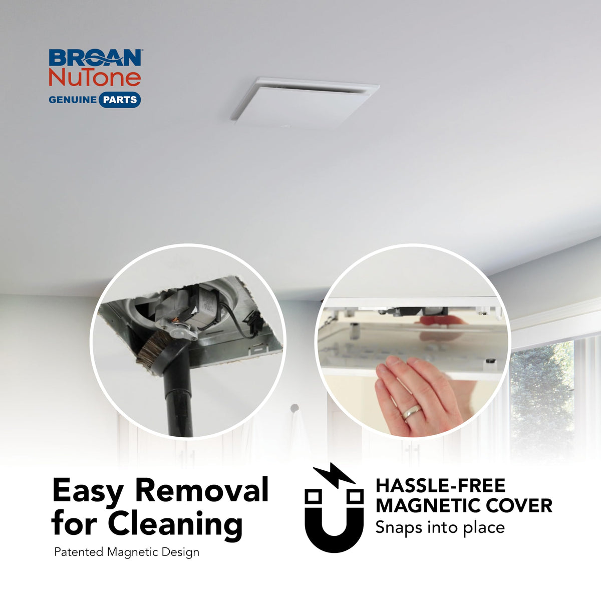 Broan-NuTone RCM700 adds an elegant, modern look to bathrooms.