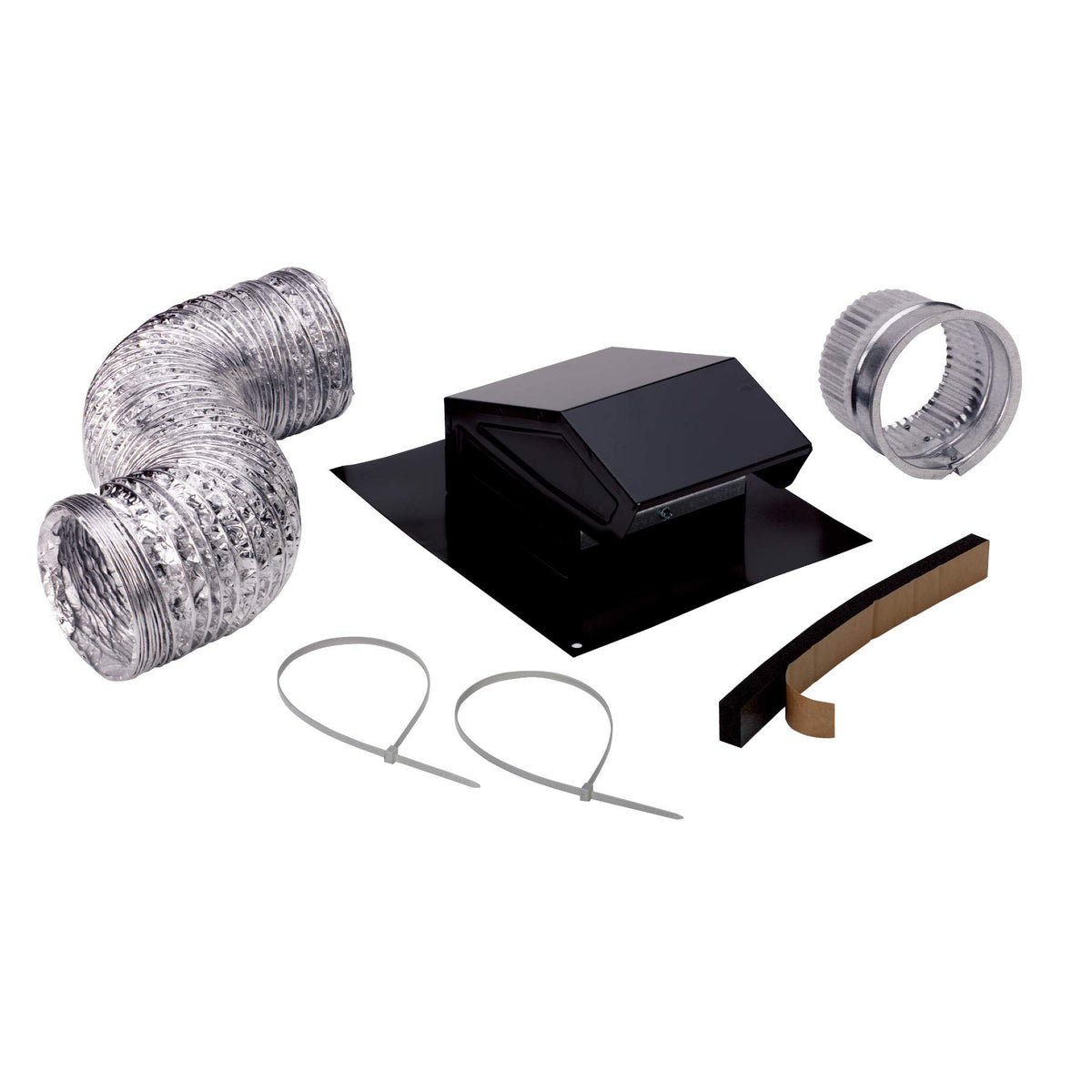 Broan-NuTone RVK1A roof vent kit in black for versatile home ventilation