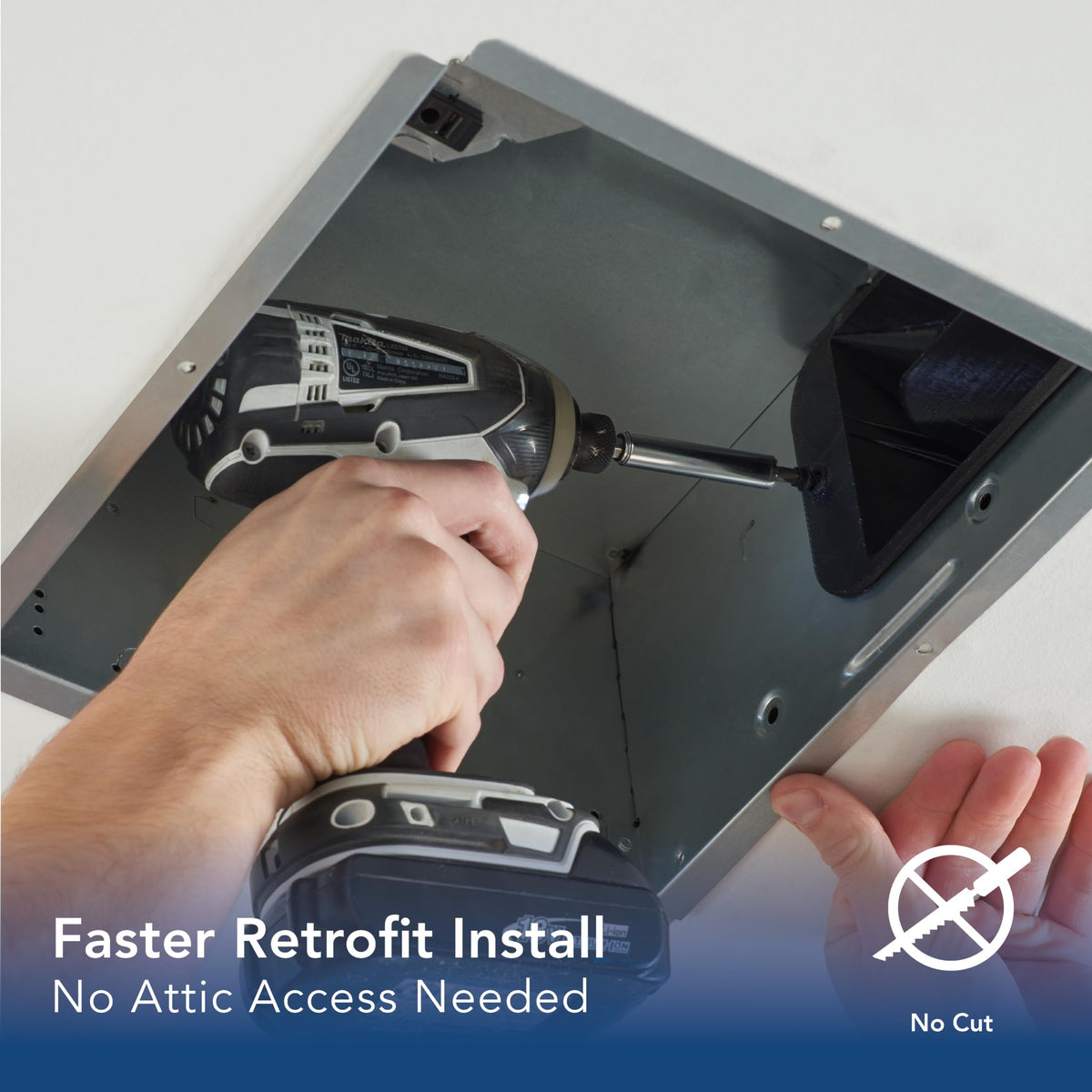 TrueSeal damper technology minimizes air leakage and backdrafts.