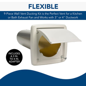 Broan-NuTone WVK2A 3–4 inch adapter for smooth connections