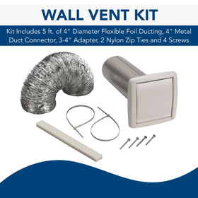 Broan-NuTone WVK2A decorative white wall cap for a neat finish