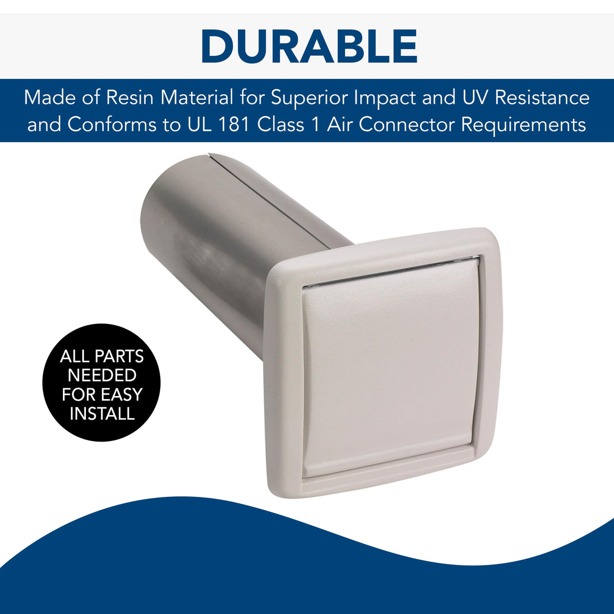 Broan-NuTone WVK2A zip ties and screws for quick install