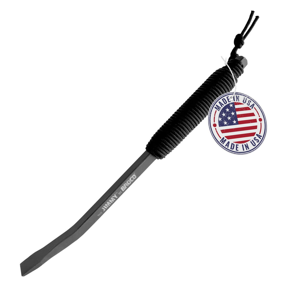 Broco Jimmy tactical pry bar in 10.5-inch view showing compact leverage.