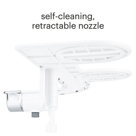 Ambient-temperature water wash from Brondell SS-150 delivers a gentle cleanse