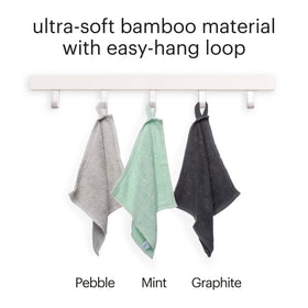 Brondell Bamboo Bidet Towels closeup shows soft rayon fibers for gentle drying.