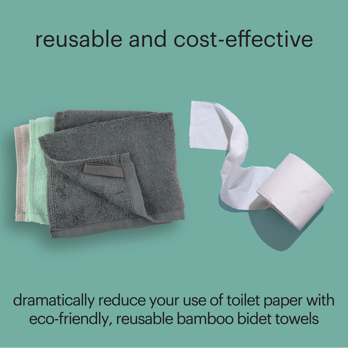 Brondell Bamboo Bidet Towels in assorted colors add a soft touch to bathroom décor.