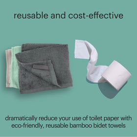 Brondell Bamboo Bidet Towels in assorted colors add a soft touch to bathroom décor.
