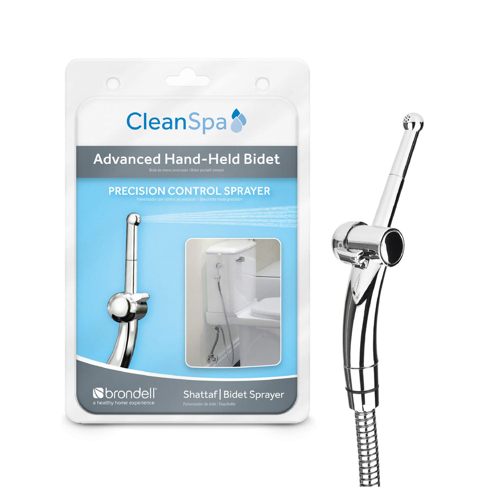 Brondell CleanSpa handheld bidet for precise on-demand cleansing.