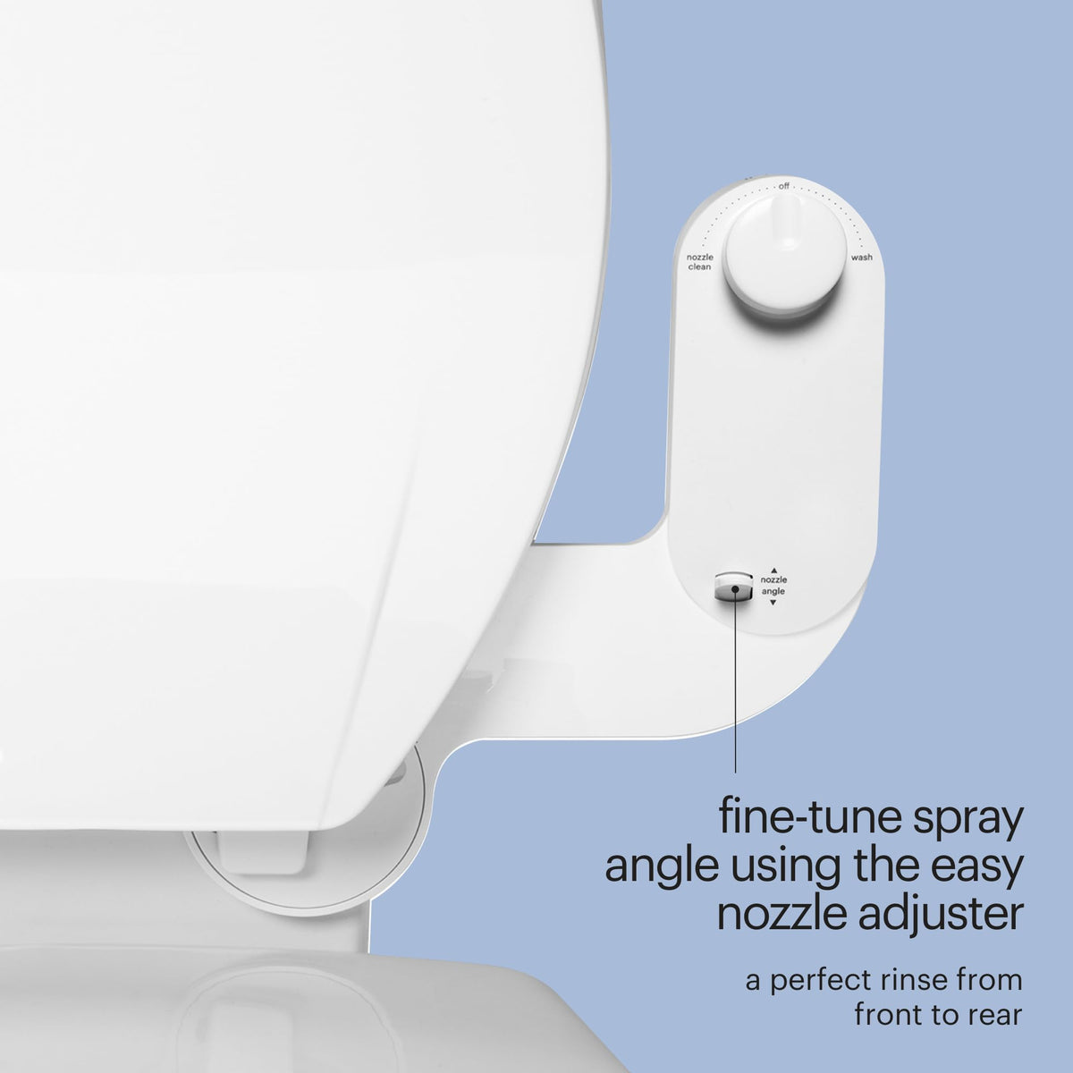Brondell Fresh Spa FSA-15 front wash selection for targeted cleansing.