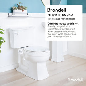 Brondell FreshSpa Thinline dual nozzles for targeted front or rear wash