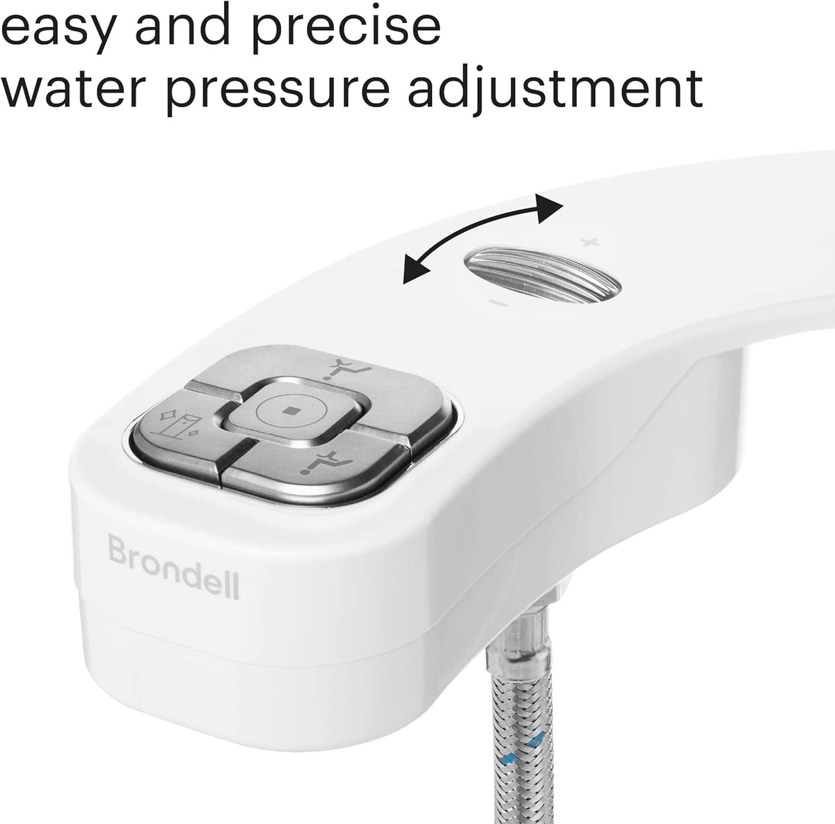 Brondell FreshSpa Thinline thin profile fits seamlessly under the toilet seat