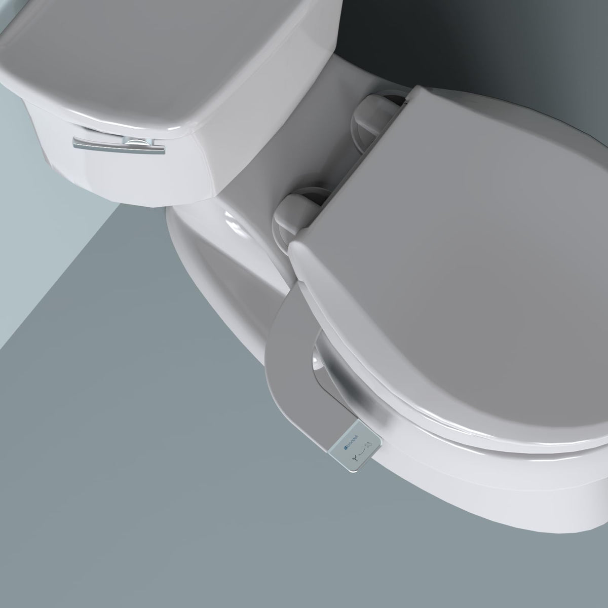 Durable metal braided hose included with Brondell bidet attachment