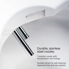 Brondell S1400 hidden pocket concealing water and power connections