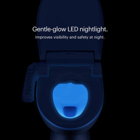 Brondell SE400-EW gentle-close lid reduces noise when closing.