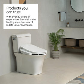 Brondell SE400-EW side-arm control keeps settings within reach.