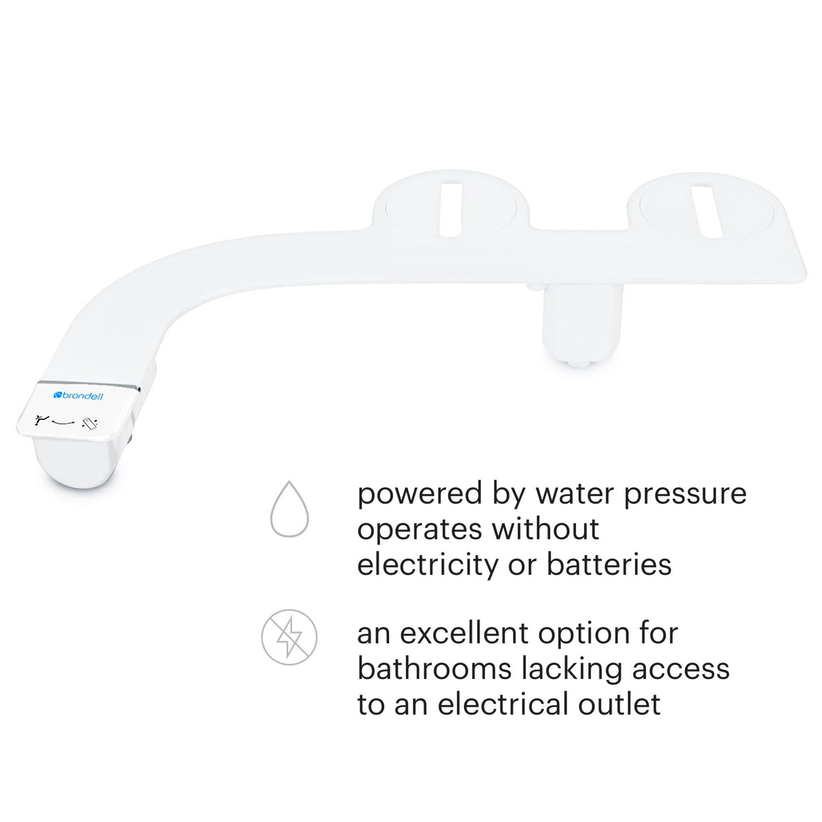 Brondell SimpleSpa Thinline self-cleaning nozzle ensures hygiene on demand