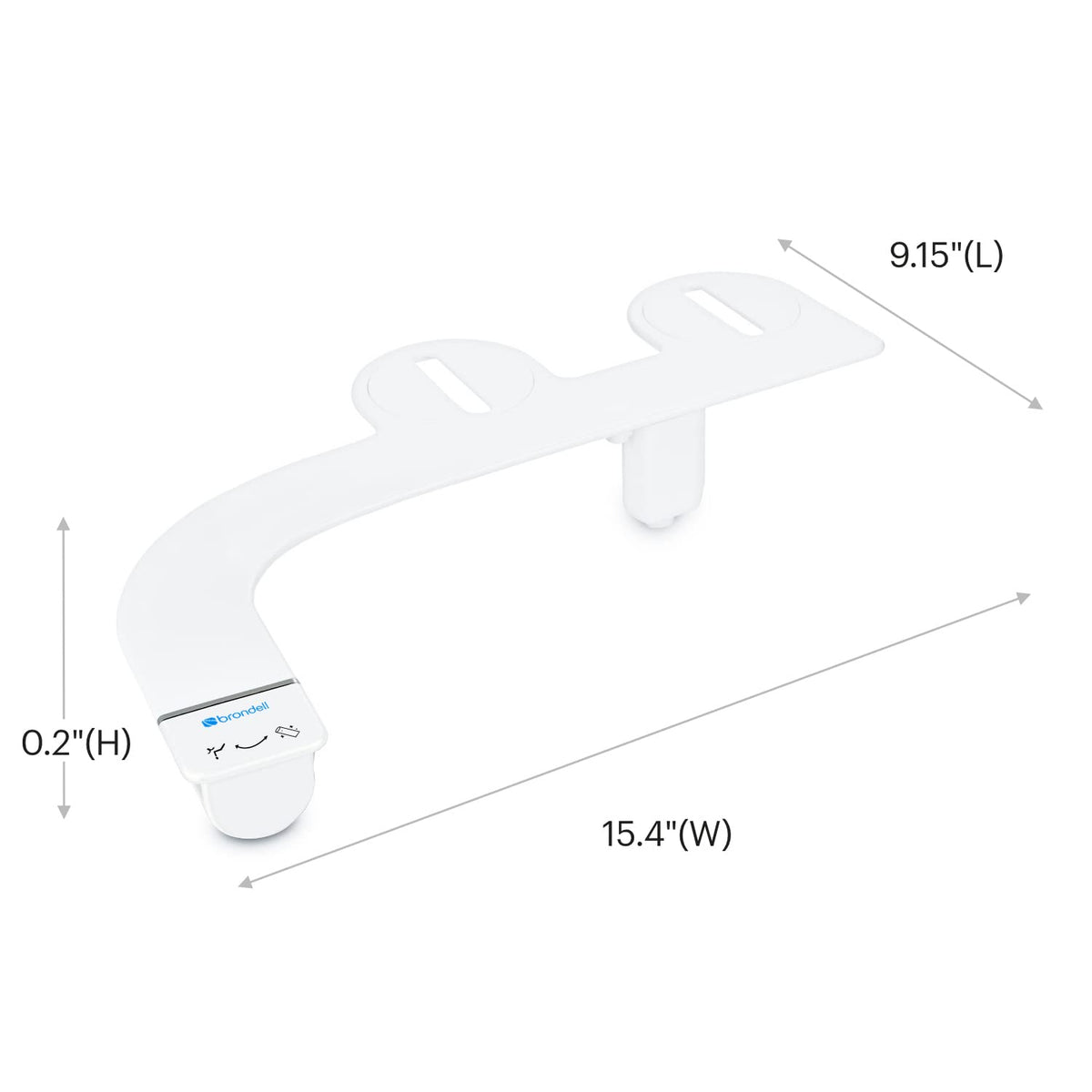 Brondell SimpleSpa Thinline thin profile maintains seamless look