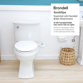 Brondell SouthSpa dual nozzles offering front and rear wash options.