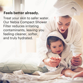 Lifestyle shot suggesting healthier-looking skin and hair after filtering.
