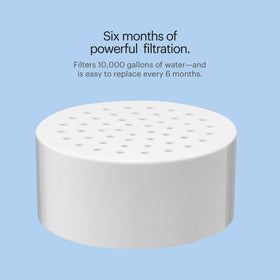 Brondell VivaSpring material close-up showcases dense media for enhanced filtration.