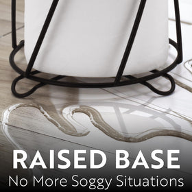 Brookstone durable metal construction ensures long-lasting bathroom storage