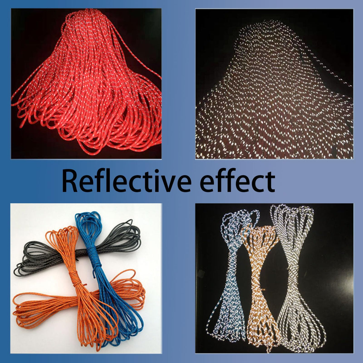 Brother Yixiu Dyneema reflective rope 2mm in camping setup with low stretch