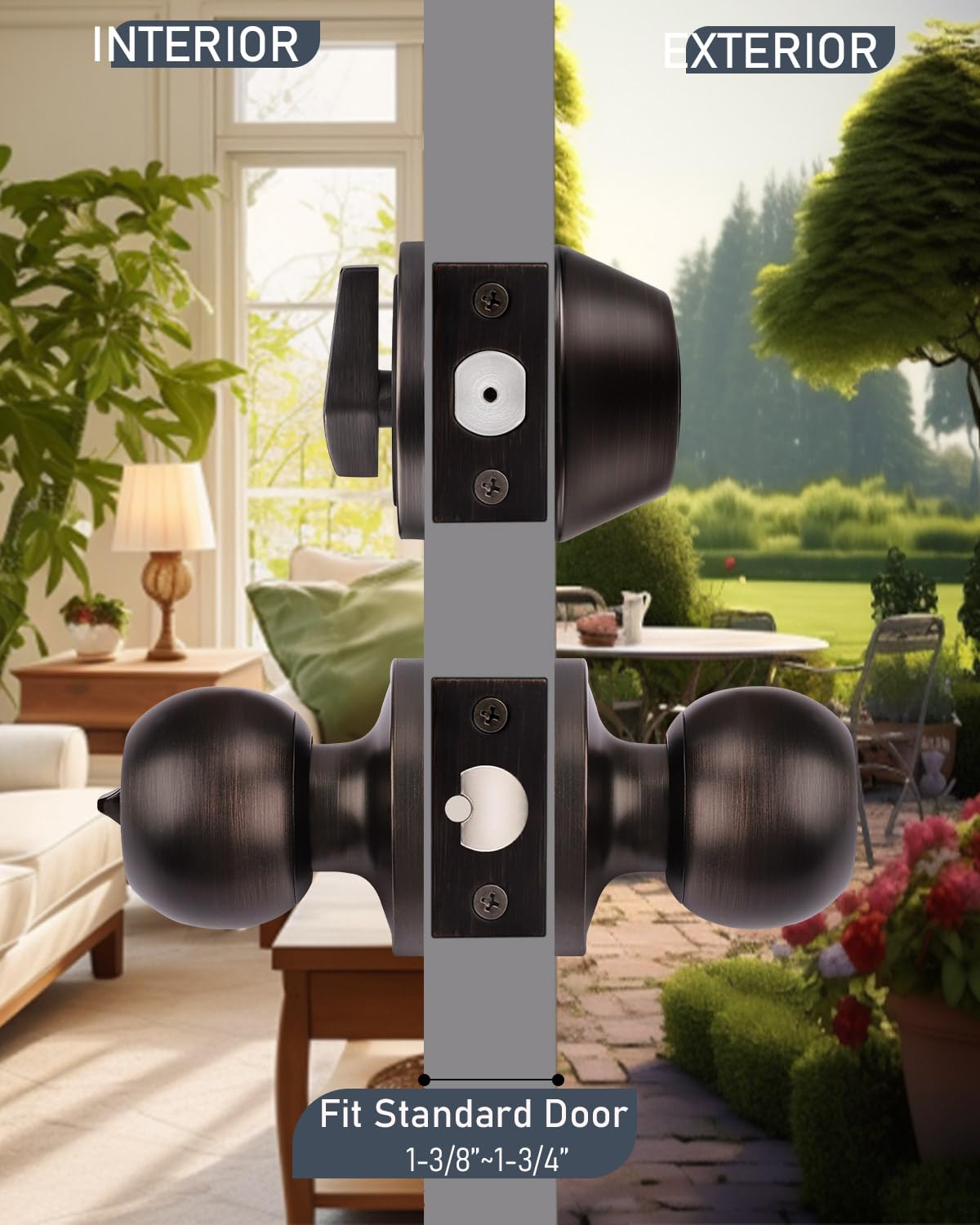 Brotima adjustable latch fits 60mm-70mm for flexible installation.