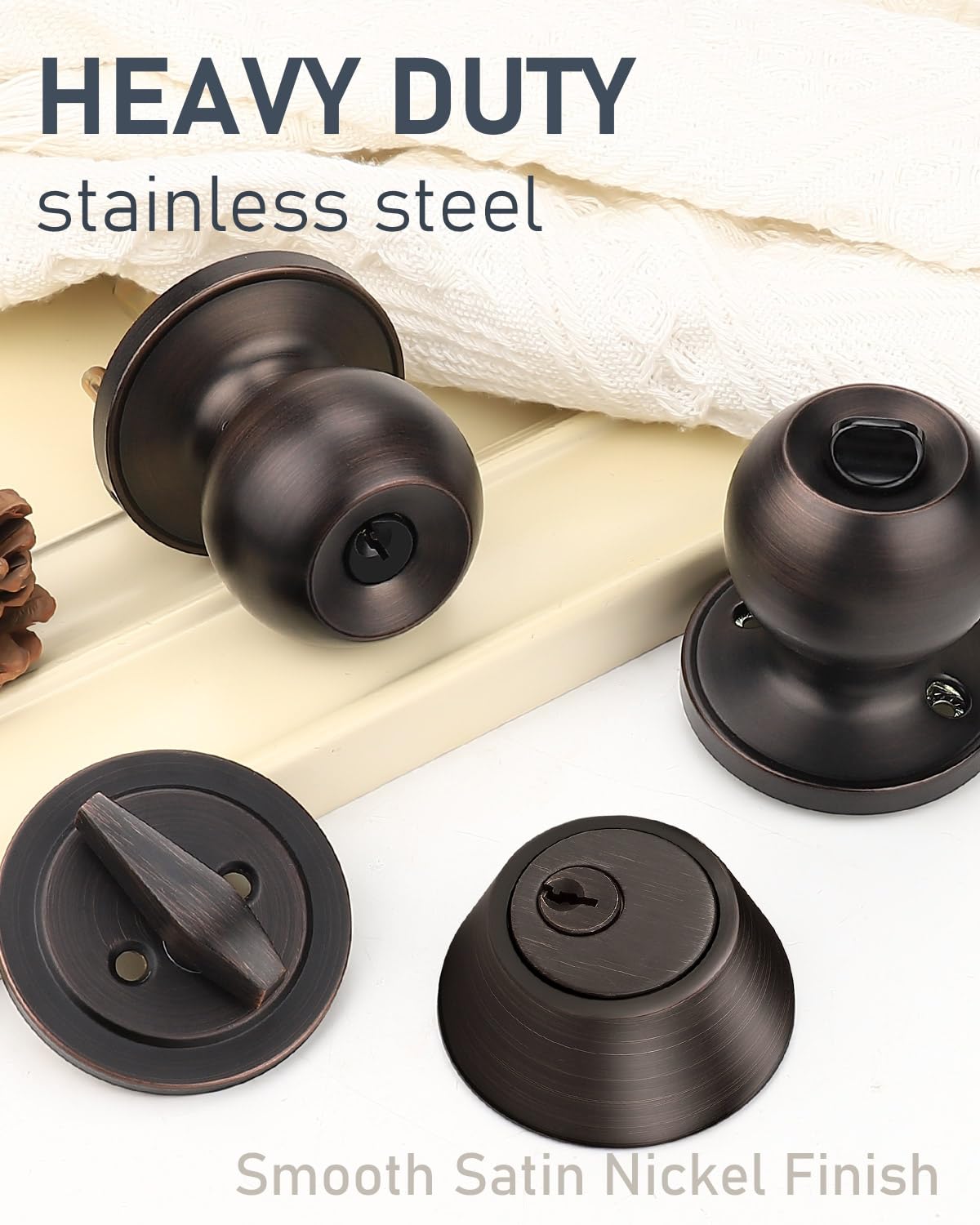 Brotima keyed-alike entry lockset showing convenient access across multiple doors.