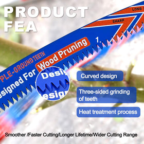 BRSCHNITT 6TPI pruning blade for efficient wood cutting
