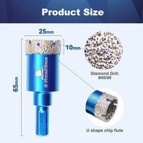 BRSCHNITT diamond core bit for ceramic and stone cutting with durable edge.