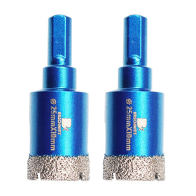 BRSCHNITT dry diamond core drill bit with triangle shank for precise 1-inch cutting.