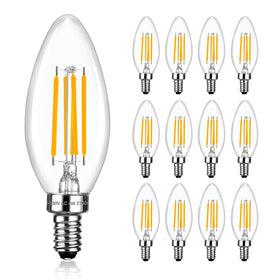 Brtstiun dimmable E12 B11 candle LED bulb for smooth, flexible dimming.