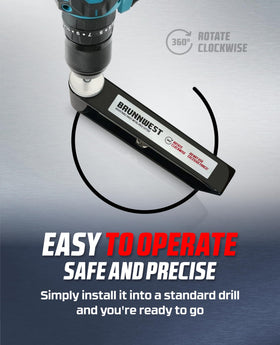 BRUNNWEST HSS cutting bits replacement pack for extended sheet metal work.