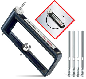 BRUNNWEST adjustable hole cutter assembled for easy 2–12 inch circle cuts in sheet metal for HVAC duct work.