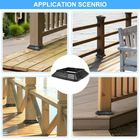 Bruwaa post base cover resists weather while keeping aesthetics