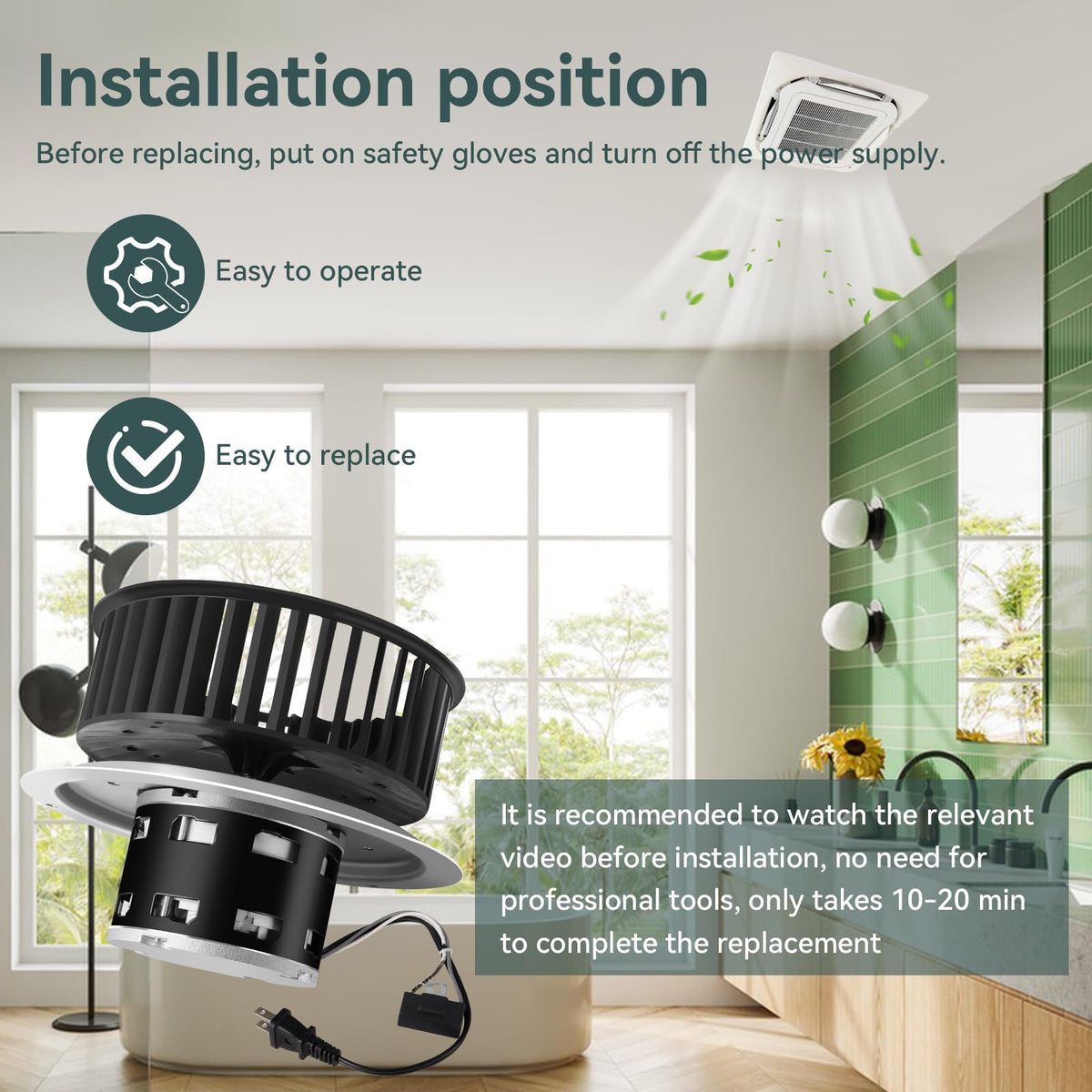 Brvclon compatible with Nutone QT series for broad compatibility