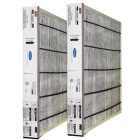 Bryant/Carrier air purifier cartridge 2-pack, front view, supports easy replacement and clean air.