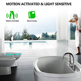 BSASHF flexible-arm toilet light installs quickly without tools.