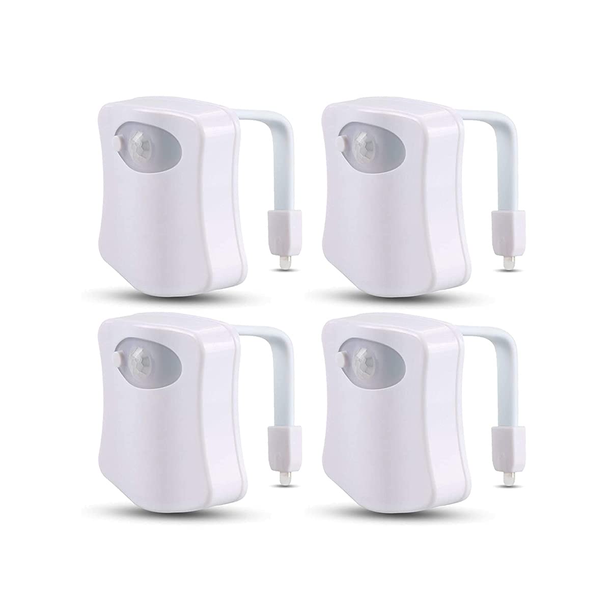 BSASHF toilet night light with motion sensor guides you to the bowl in the dark.