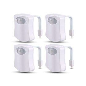 BSASHF toilet night light with motion sensor guides you to the bowl in the dark.