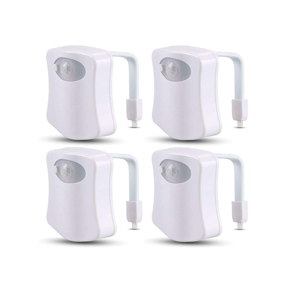 BSASHF toilet night light with motion sensor guides you to the bowl in the dark.