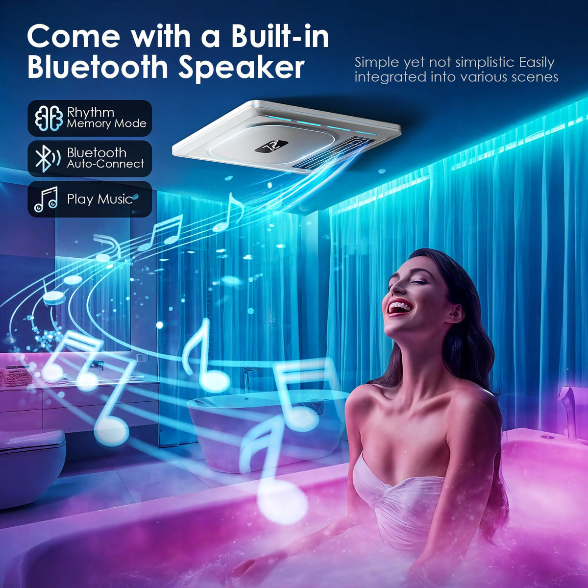 BSEED exhaust fan heater delivers rapid warmth after workouts.