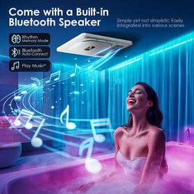BSEED exhaust fan heater delivers rapid warmth after workouts.