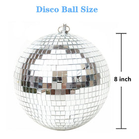 B&S FEEL foam-core disco ball with mirrored tiles creates vibrant reflections